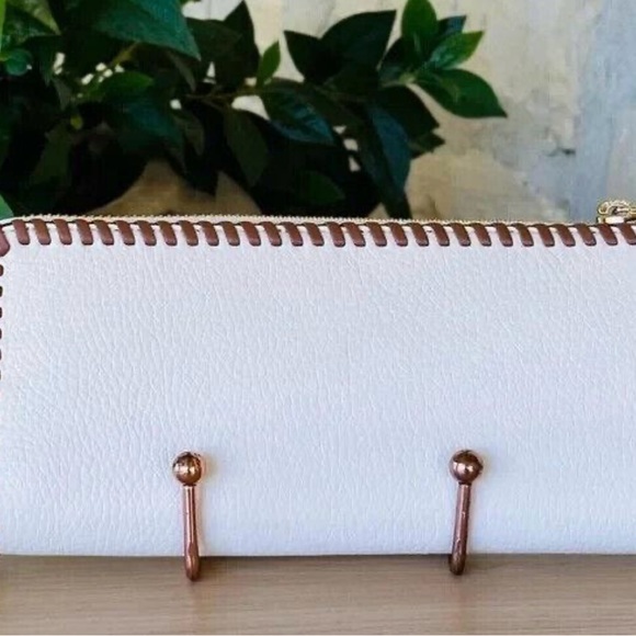 Michael Kors Jet Set Travel Large Satchel/ Wallet Leather Light Cream Multi - Picture 6 of 7